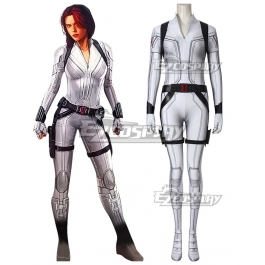 Marvel 2020 Movie Black Widow Black Widow White Suit Jumpsuit Cosplay