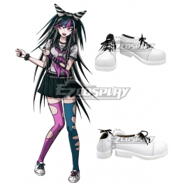 Danganronpa 2 Goodbye Despair Ibuki Mioda White Cosplay Shoes A page for describing characters: danganronpa 2 goodbye despair ibuki mioda white cosplay shoes