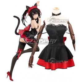 Date A Live Tokisaki Kurumi Nightmare Black Cat Cosplay Costume