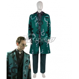 The Riddler Gotham Season 5 Edward Nygma Jacket Cosplay Costume Green Suit 