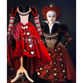 Alice in Wonderland Red Queen Dress Cosplay Costume