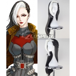Dc Comics Batman Jason Todd Long Black Grey And White Cosplay Wig