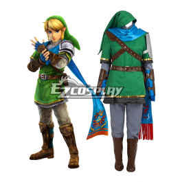 The Legend of Zelda Hyrule Warriors Link Cosplay Costume With Scarf Ver.Black