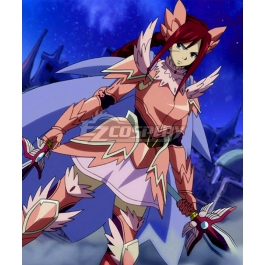 Fairy Tail Erza Scarlet Armadura Fairy Cosplay Costume She also has an artificial right eye made erza specializes in requip magic, and uses it to requip not only armor, but different outfits as well, allowing her to change her attire at any given time. fairy tail erza scarlet armadura fairy cosplay costume