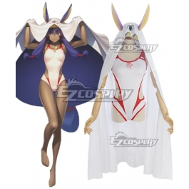 Fate/Grand Order Nitocris Cosplay Costume White Cloak Hoodie Halloween Outfit 