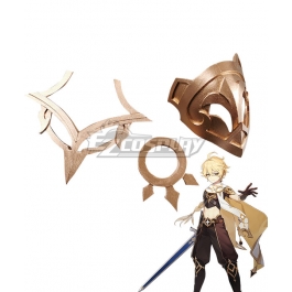 Genshin Impact Traveler Male Aether Pauldrons Cosplay Accessory Prop