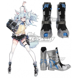Girls Frontline Pa15 Sliver Black Shoes Cosplay Boots Girls Frontline Pa15 Sliver Black Shoes Cosplay Boots