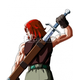 Super Dragon Ball Heroes Future Trunks SSG Red Cosplay Wig