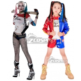 Harley Quinn Cosplay Costumes Rebirth dc batman cosplay Jacket shirt shorts 
