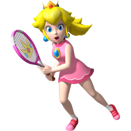 Mario Tennis Princess Peach Cosplay Costume Dress 