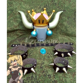 Super Mario Brothers Princess Peach Crown and Brooch Costume Accessory Props