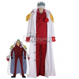 One Piece Cosplay Costume Admiral Akainu Sakazuki Cosplay Marine Uniform Costume 