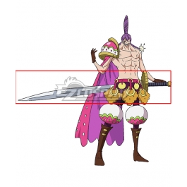 One Piece Charlotte Cracker Sword Cosplay Weapon Prop