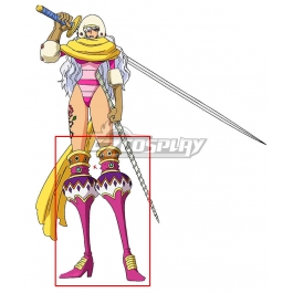 One Piece Charlotte Smoothie Pink Shoes Cosplay Boots