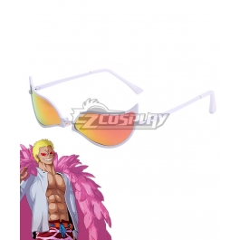 One Piece Donquixote Doflamingo Glasses Cosplay Accessory Prop Deluxe Version