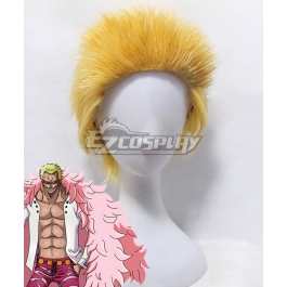 One Piece Donquixote Doflamingo Golden Cosplay Wig