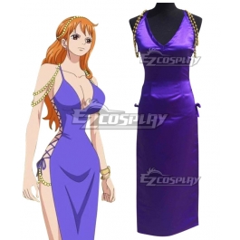 purple one piece dress