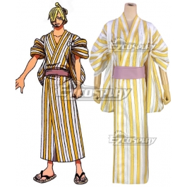 One Piece Vinsmoke Sanji Kimono yukata Cosplay Cosplay Costume Kostüm Uniform