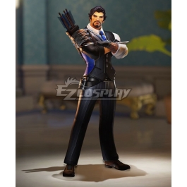 Overwatch OW Shimada Hanzo Skin Uniform Cosplay Costume Outfit Suit Halloween