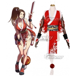 The King of Fighters Cosplay Costume KOF Series Shiranui Mai Red Fighting Outfit