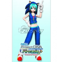 Vocaloid Hatsune Miku Sonic Cosplay Costume