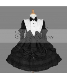 Black Gothic Lolita Dress -LTFS0136