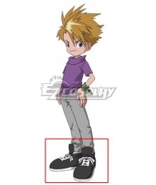 2020 Digimon Adventure Ishida Yamato Black Cosplay Shoes