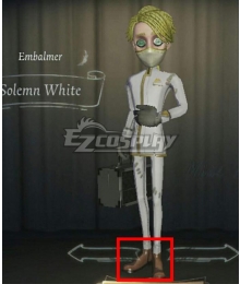 Identity V Embalmer Aesop Carl Solemn White Brown Cosplay Shoes