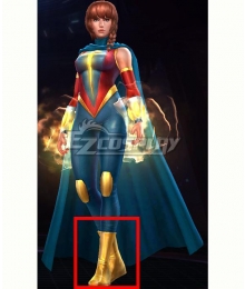 Marvel Future Fight Quasar Avril Kincaid Yellow Shoes Cosplay Boots