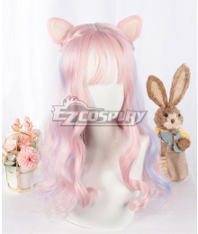 Japan Harajuku Lolita Series Pink Purple Cosplay Wig - EWL163Y