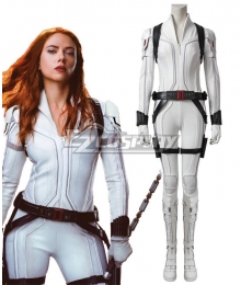 Marvel Black Widow 2021 Natasha Romanoff Cosplay Costume White Edition