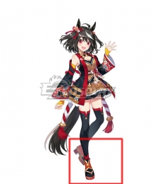 Uma Musume: Pretty Derby Game Kitasan Black Red Cosplay Shoes