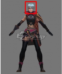 League of Legends LOL Resolute Sentinel Riven Grey Cosplay Wig