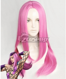 JoJo's Bizarre Adventure: Stone Ocean Anime Narciso Anasui Pink Cosplay Wig
