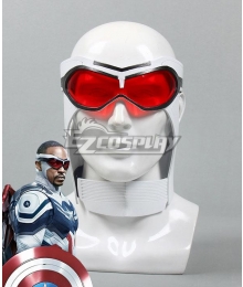 Marvel The Falcon and the Winter Soldier Sam Wilson Captain America Mask Cosplay Accessory Prop