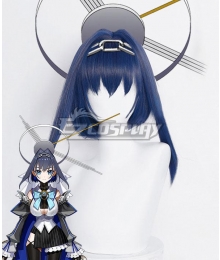 Hololive Virtual YouTuber Ouro Kronii  Blue Cosplay Wig