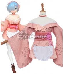 Re: Life In A Different World From Zero Re: Zero Starting Life in Another World Sakura Rem Cosplay Costume