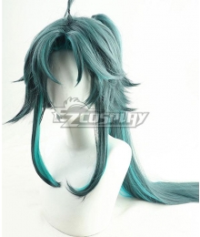 Genshin Impact Xiao Female Green Long Cosplay Wig