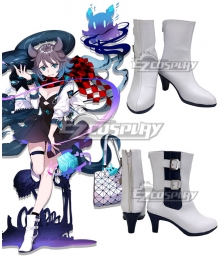 Arknights Deepcolor White Cosplay Shoes
