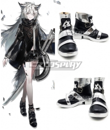 Arknights Lappland Black Cosplay Shoes