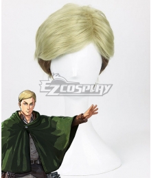 Attack On Titan Erwin Smith Golden Brown Cosplay Wig