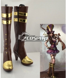 League of Legends the Sheriff of Piltover Caitlyn Cosplay Boots