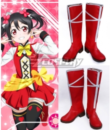 Love Live! Lovelive! School Idol Festival Sunny Day Song Nico Yazawa Red Shoes Cosplay Boots