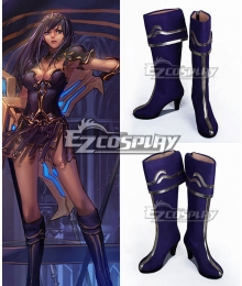 League of Legends LoL The Battle Mistress Sivir Purple Cosplay Shoes