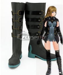 God Eater 2 Protagonist Female Black Shoes Cosplay Boots