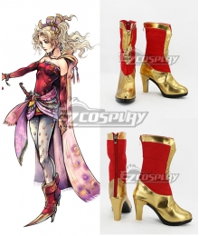Final Fantasy Terra Branford Dissidia Red Shoes Cosplay Boots