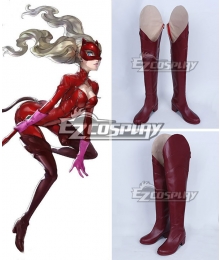 Persona 5 Ann Takamaki Red Shoes Cosplay Boots - A Edition