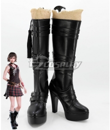 Final Fantasy XV Iris Amicitia New Black Shoes Cosplay Boots