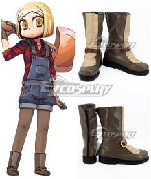 Fate Grand Order Paul Bunyan Brown Shoes Cosplay Boots