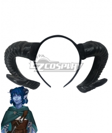 Critical Role Jester Lavorre Horns Headwear Cosplay Accessory Prop